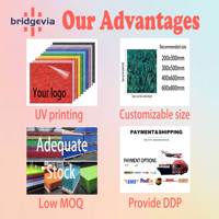 Plaques en acrylique transparent brillant JB-02 1/8'' de Bridgevia - Écologiques, imperméables, taille personnalisable pour la décoration et la publicité