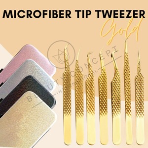 แหนบต่อขนตาพลาสม่าสีดำพร้อมปลายแหลมตรงและโค้งทำจากสเตนเลสเป็นมิตรกับสิ่งแวดล้อม - Product Image 6