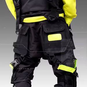 Pantalons Techwear pour hommes avec logo personnalisé Vêtements de rue de haute qualité Pantalons de jogging Survêtements techniques en polaire personnalisés avec impression bouffante pour hommes - Product Image 6