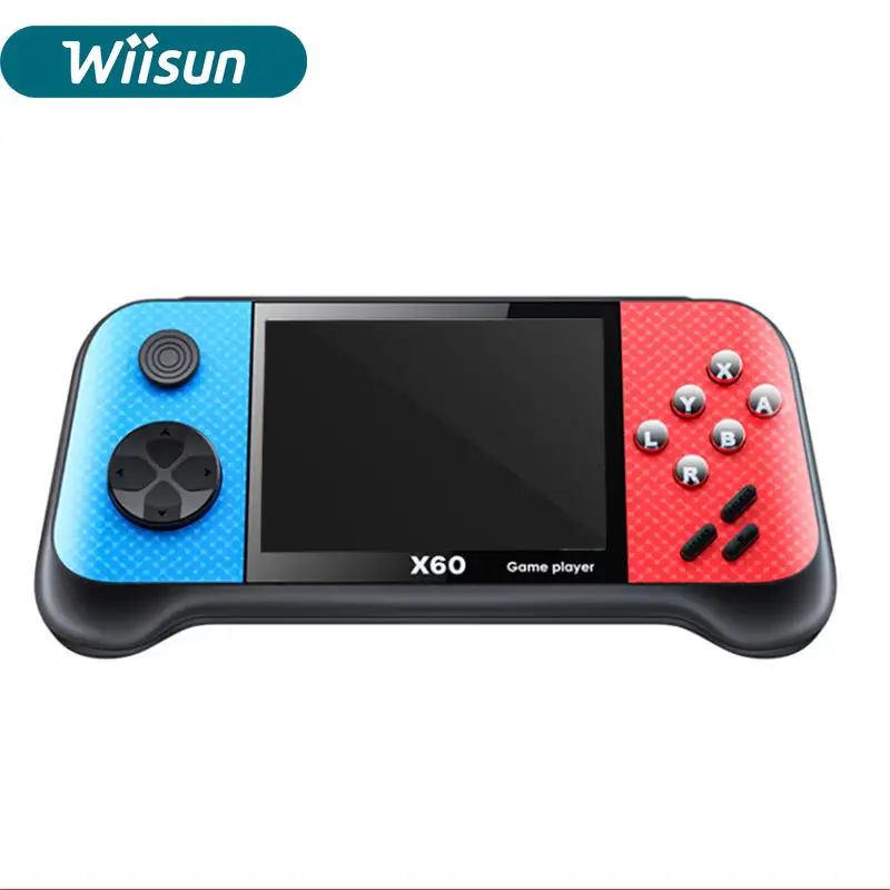 Dnew X60 Handheld Game Speler 3.5 Inch Ondersteuning 2 Spelers 4000 + Games Tv Video Handheld Game Console Voor Fc/Sfc/Gb