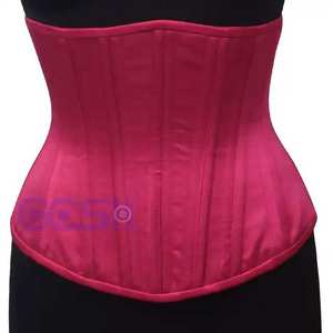 Proveedor de Corsés de Algodón Rojo Clásico con Varillas de Acero Debajo del Busto para Moldear el Cuerpo - Product Image 6