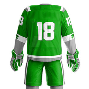 Comfortable Breathable Lightweight Custom Size <b>Ice</b> Hockey Uniform in Stock 100% Polyester Made - Product Image 6
