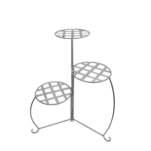 Soporte de maceta de jardín con acabado plateado para decoración interior y exterior decorativo para el hogar hecho a mano al por mayor a granel - Product Image 5