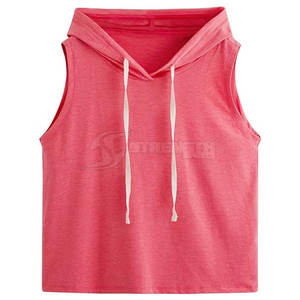 High Quality Sleeveless Gym Hoodies for Youth Comfortable Casual Wear with New Style for Winter - Product Image 1