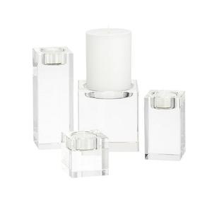 Porte-bougie rond en acrylique fait main de haute qualité, trois tailles différentes, pour les mariages et les fêtes de Noël - Product Image 3