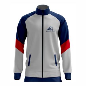 Conjunto de chándal de lana de poliéster con logotipo personalizado, ropa deportiva de talla grande para invierno, chándal de fútbol - Product Image 3