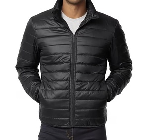 Custom Logo Unisex Winter Warm Nylon Puffer Jacket Cropped Heavy <b>Weight</b> Embroidered Design Custom Wholesale for Men Unisex - Product Image 1