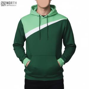 Poliéster/algodón Hombres Casual Streetwear Fleece Pullover Hoodie Alta calidad Cremallera completa Sólido Transpirable Bolsillo de secado rápido - Product Image 3