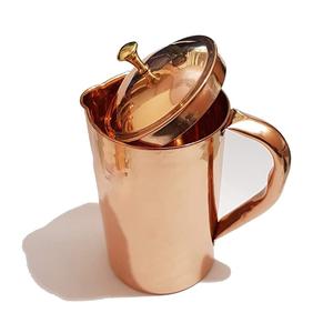 Fabricantes y mayoristas Nuevo diseño 100% Jarra de agua potable de cobre Buena calidad Nuevo modelo Jarra de cobre puro Uso en fiestas - Product Image 1