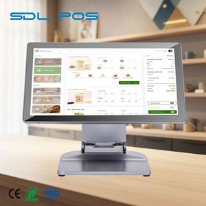 <span class=keywords><strong>Caisse</strong></span> <span class=keywords><strong>enregistreuse</strong></span> multi-touch sans ventilateur <span class=keywords><strong>avec</strong></span> dissipation thermique, scanner de <span class=keywords><strong>code</strong></span> QR, pour environnement de cuisine animé, élégante - Product Image 1