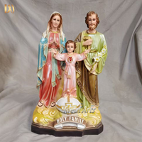 Idéal Arts Fait À La Main Religieux Résine Sainte Famille Statue Vierge Marie Jésus Décor pour Église Maison Autel Jardin Prière Cadeaux