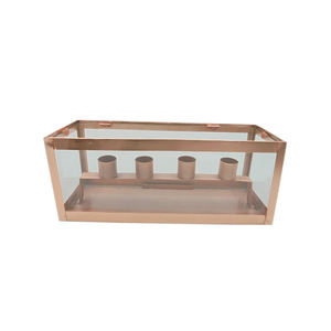 Venta al por mayor a granel personalizado hierro Metal Adviento portavelas forma de corazón blanco acabado para el hogar y la iluminación de la fiesta de Navidad - Product Image 3