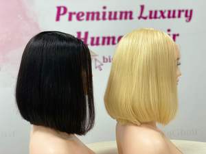 Bob peluca recta 100% cabello virgen de alta calidad cabello vietnamita crudo de alta calidad - Product Image 6