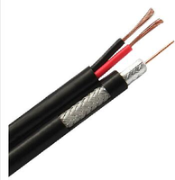 Meilleur prix RG59 RG6 PVC Veste Câble Coaxial pour CCTV Caméra Top Vente Conducteur En Cuivre Nu CCC Certifié