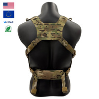 Harnais de poitrine tactique camouflage extérieur avec système MOLLE et plaque latérale Tegris – Équipement tactique pour la chasse