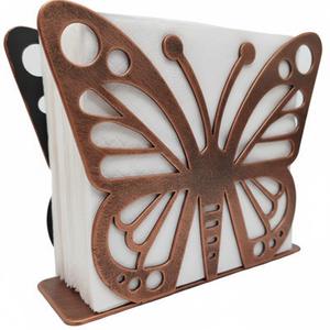 Servilletero de Metal con Diseño de Mariposa, Color Plata Antigua, la Mejor Forma para Decorar la Mesa del Hogar y Restaurantes, Porta Servilletas Decorativo - Product Image 2