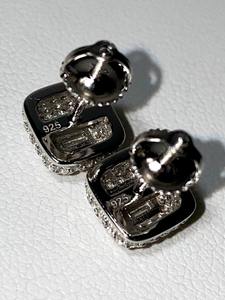 Pendientes de diamantes de moissanita helada, joyería de Hip Hop, joyería personalizada, hermosos pendientes, excelente corte, regalo para hombres y mujeres - Product Image 5