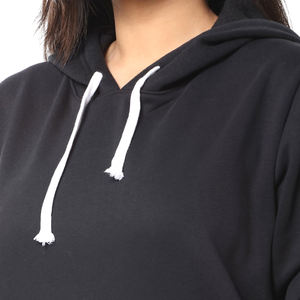 Sweat-shirts à capuche pour femmes de qualité supérieure, impression personnalisée en mousse, logo, coton, sweat-shirts à capuche épais pour femmes, taille plus, respirant - Product Image 6