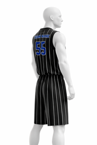 ORHA INTERNATIONAL Conjunto de Uniforme de Baloncesto Personalizado, Jersey y Pantalones Cortos Transpirables, 100% Poliéster, Nombre y Número Ajustables, Colores Personalizados - Product Image 4