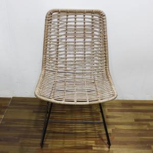 Comhome-Chaise longue en rotin en plastique naturel Meubles de salon confortables avec coussins profonds et caractéristiques réglables - Product Image 3