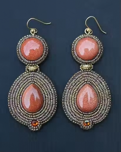 ต่างหูลูกปัดประดับมุกรูปหยดน้ำเครื่องประดับแฟชั่นปักสำหรับผู้หญิงเด็กผู้หญิงโดยงานฝีมือ MD - Product Image 3