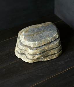 Top vente pierre noire conception de béton rond thé caboteur boissons tampons pour table de bureau à bas prix - Product Image 6