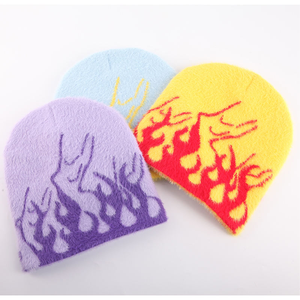 Bonnets d'hiver chauds tricotés à revers de haute qualité personnalisés Broderie de logo personnalisé - Product Image 5