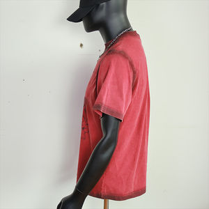 T-shirts pour hommes en coton 100% durable, à manches courtes, personnalisables avec votre propre logo, séchage rapide, broderie de haute qualité, été, OEM - Product Image 4