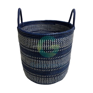 Panier de rangement multifonctionnel pour la maison en rotin écologique Galaximex BKK avec poignée - Product Image 2