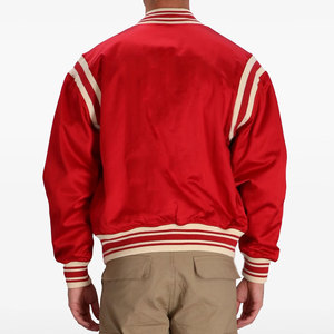 Comfortable Regular Fit Men's Canvas Waterproof Breathable Vintage Winter Varsity Jacket Wholesale High Quality 2026 - Product Image 2
