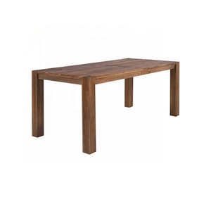 Ensemble de salle à manger d'extérieur moderne en teck massif, table et chaises de jardin, meubles d'extérieur avec coussins - Product Image 6
