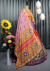 Most Trending Heavy Flair Soft <b>Butter</b> Silk Reversible Lehenga Choli for Parties & Weddings - Product Image 3