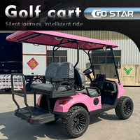 Voiturette de golf électrique 2+2 places avec toit et phares LED 72V/48V pour usage en club de campagne et hôtel