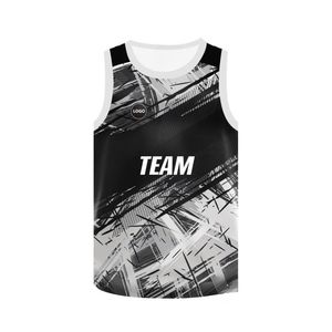 Camisetas de baloncesto de sublimación ligeras personalizadas, camiseta de equipo deportivo transpirable de tela de secado rápido de alta calidad para verano impresa - Product Image 3
