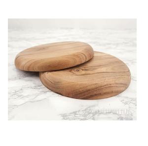 Assiette en bois d'acacia pour la maison, dessus de table, vaisselle, assiettes en bois naturel 100% de luxe sur mesure pour prix de gros - Product Image 4