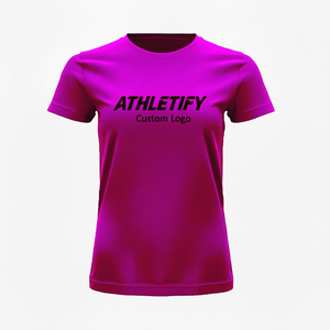 Camiseta de fútbol de color sólido para mujer de alto rendimiento con logotipo y números de equipo, ideal para partidos y entrenamiento de fútbol - Product Image 1
