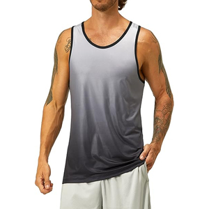 Débardeurs de sport personnalisés en coton 100% pour hommes, style hip-hop, respirants, tricotés, musculation, fitness, entraînement, t-shirt sans manches, taille plus - Product Image 2