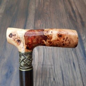 BASTÓN DE RESINA DE MADERA ANTIDESLIZANTE CÓMODO CAMINAR con mango fuerte de múltiples formas para rehabilitación de personas mayores - Product Image 2