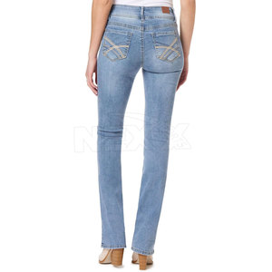 Comfortable Premium Quality <b>Women</b> <b>Jeans</b> Pants Latest Design OEM Service <b>Jeans</b> Pants for <b>Women</b> - Product Image 2