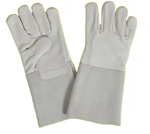 Cheap price leather welding tig gloves mig tig electrical thin gloves heat resistant