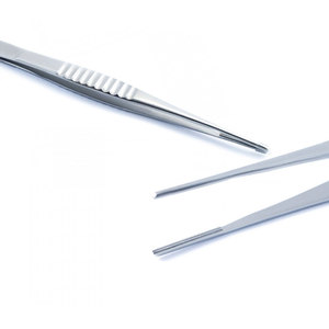 Fabricant OEM, vente en gros, pinces à épiler pour extensions de cils en acier inoxydable à pointe droite, durables, instrument de beauté - Product Image 2