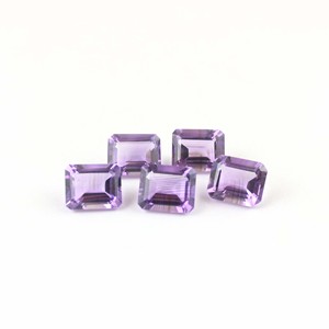 หินธรรมชาติอเมทิสต์เจียระไนเหลี่ยมเพชรพลอยสีม่วงรูปแปดเหลี่ยมได้รับการรับรองจากบุคคลที่สามสำหรับเครื่องประดับอัญมณีหลวม - Product Image 5