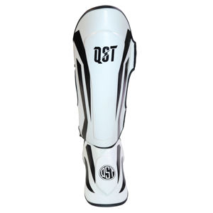 Protège-tibias de Muay Thai en cuir pour la protection professionnelle, légers et ajustables avec fermeture auto-agrippante pour le Kickboxing, le MMA et la Boxe - Vente en gros - Product Image 3