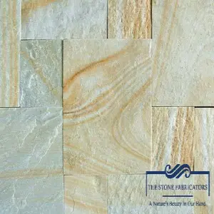 Natural Grey Cloud Slate Stacked Stone Ledgstone Himachal Yellow Quartzite-Slate Stone Tile Wall Panel