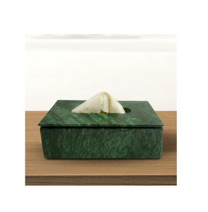 Boîte à mouchoirs en marbre décorative et accessoires de meilleure qualité artisanat fabriqué en Inde à bas prix - Product Image 1