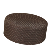 Casquette de prière musulmane Asmar Kufi avec logo personnalisé, chapeau de prière en polyester, accessoires décontractés, légers, de haute qualité, vente en gros, pour hommes, islamique, 10