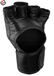 ถุงมือชกมวย MMA หนังแท้ GLOBAL LEATHER GL_0211 ราคาดีที่สุด สำหรับผู้ชาย แบบครึ่งนิ้ว แห้งเร็ว มีไซส์เด็ก ผลิตในปากีสถาน บริการ OEM - Product Image 2