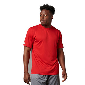2024 nouveau T-shirt de performance coupe ajustée: ourlet incurvé plus long Muscle Slim ajusté Gym 95% coton 5% élasthanne T-shirt pour hommes - Product Image 5