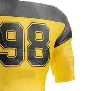 Maillots de l'équipe de football américain personnalisés pour hommes chemises à manches courtes en gros avec nom et numéro imprimés uniformes cousus - Product Image 2