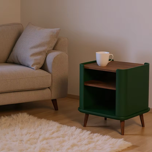 Mesa auxiliar de alta calidad de madera de teca 100% de diseño moderno para muebles para el hogar, muebles para apartamentos - Product Image 1